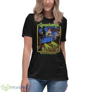 Beware Of Monster Goosebumps Shirt 11 Beware Of Monster Goosebumps Shirt - Women's Relaxed Short Sleeve Jersey Tee