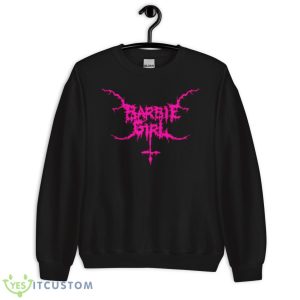 Black Metal Barbie Girl Pink Shirt - Unisex Crewneck Sweatshirt