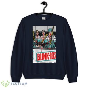 Blink 182 2023 Climate Pledge Arena Tour Shirt - Unisex Crewneck Sweatshirt-1