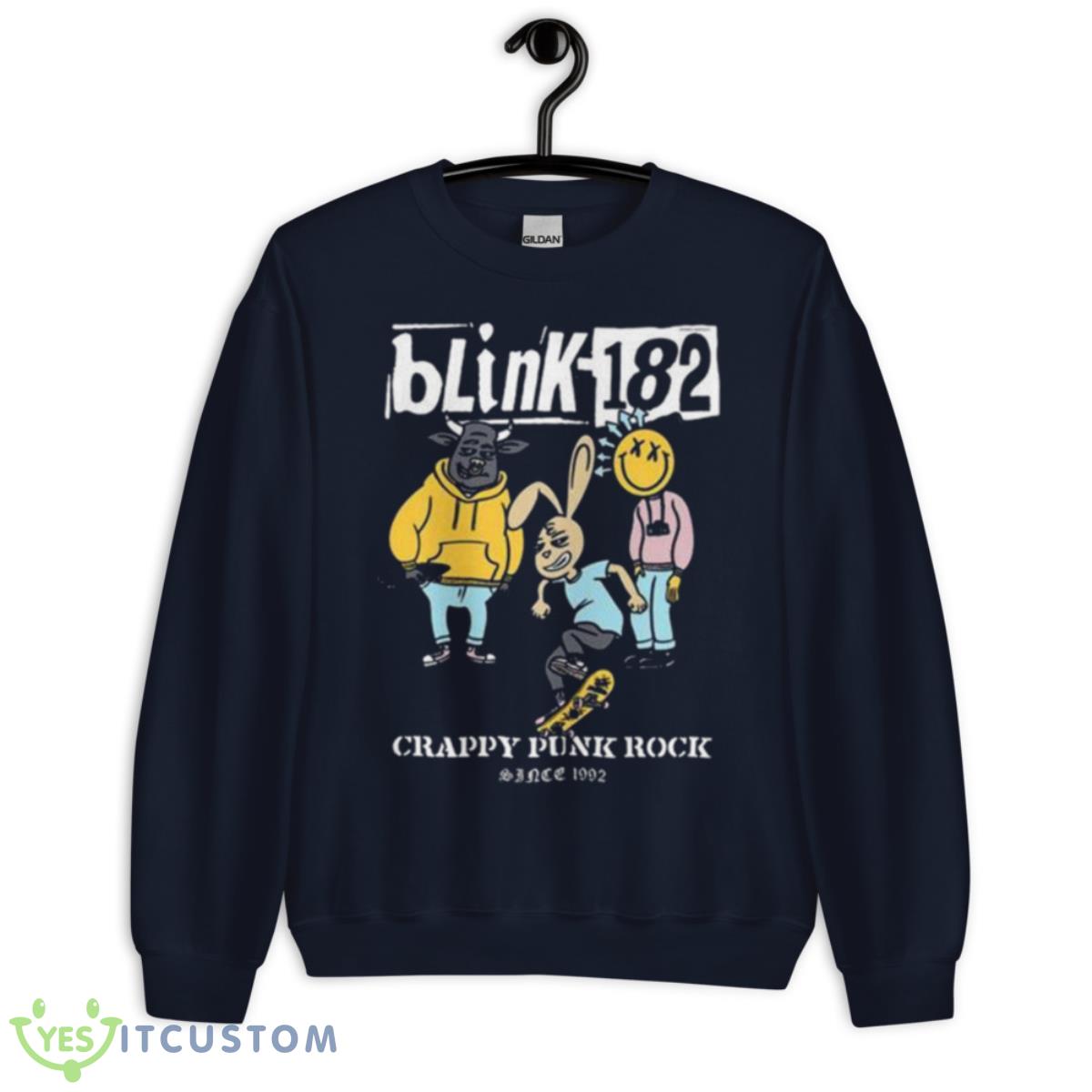 Blink 182 Crappy Punk Rock Since 1992 Shirt 2 Blink 182 Crappy Punk Rock Since 1992 Shirt - Unisex Crewneck Sweatshirt-1