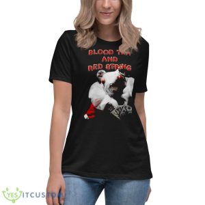 Blood Tea And Red String White Mouse With Cards Shirt - Women's Relaxed Short Sleeve Jersey Tee