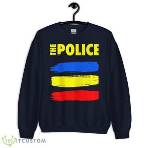 Blue Yellow Red The Police Rock Band Shirt - Unisex Crewneck Sweatshirt-1