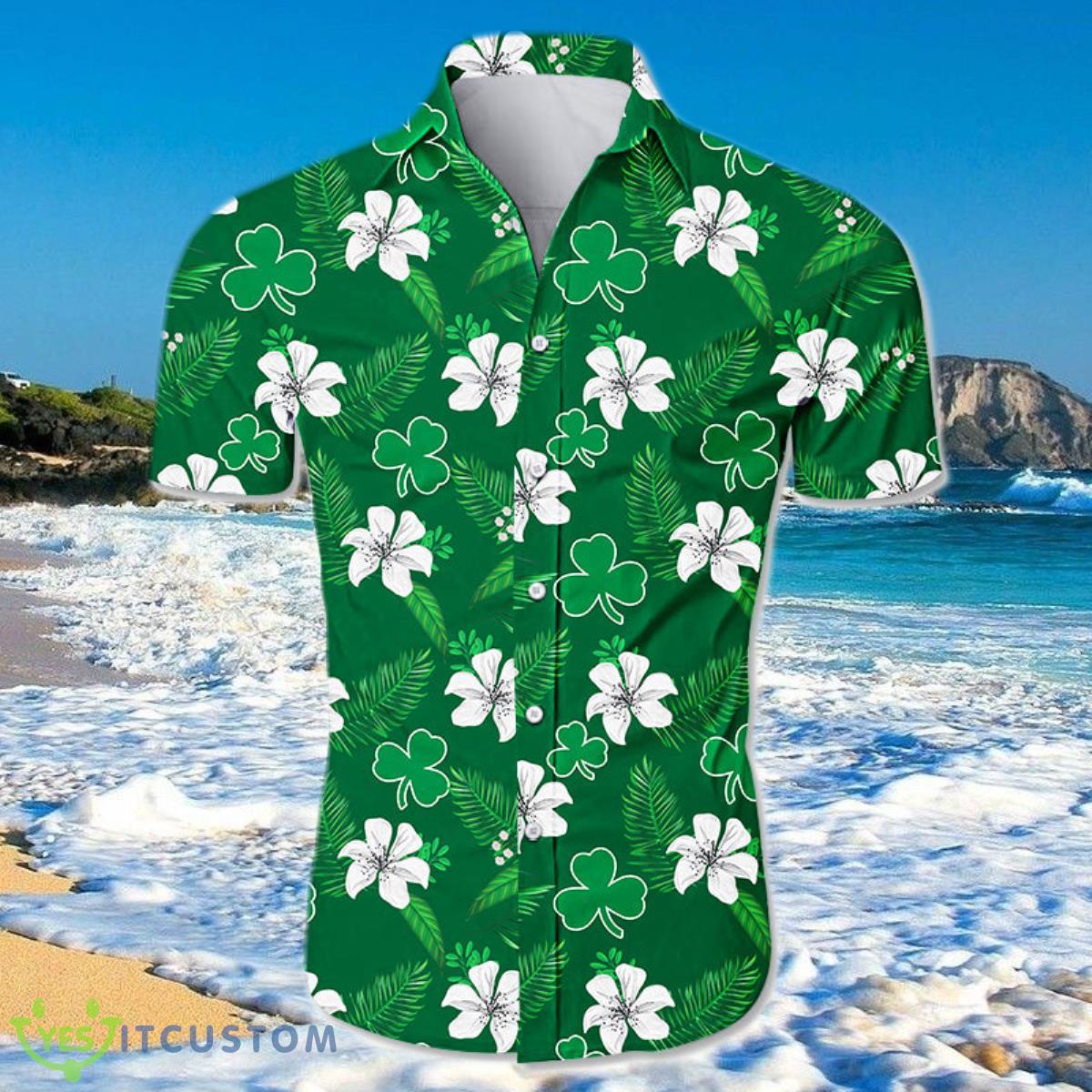 Boston Celtics Hawaiian Shirt Small Flowers For Men And Women 2 Boston Celtics Hawaiian Shirt Small Flowers For Men And Women Product Photo 1