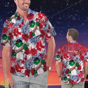 Boston Red Sox Personalized Name Tropical Floral Men Women Hawaiian Shirt And Shorts For MLB Fans Product Photo 1