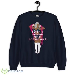 Break The Cyber Net Flo Milli Shirt - Unisex Crewneck Sweatshirt-1