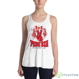 Canada Pede Szn Calgary Ab 2023 Shirt - 8800 Women's Flowy Racerback Tank