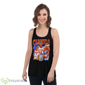 Carmelo Anthony NBA Legend Shirt 10 Carmelo Anthony NBA Legend Shirt - Women's Flowy Racerback Tank