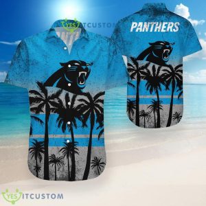 Carolina Panthers Coconut Pattern Hawaiian Shirt 3 Carolina Panthers Coconut Pattern Hawaiian Shirt Product Photo 2