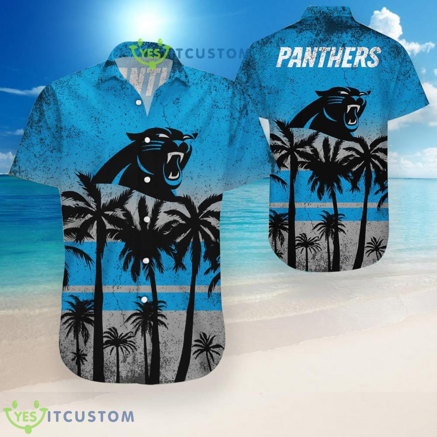 Carolina Panthers Coconut Pattern Hawaiian Shirt 4 Carolina Panthers Coconut Pattern Hawaiian Shirt Product Photo 1