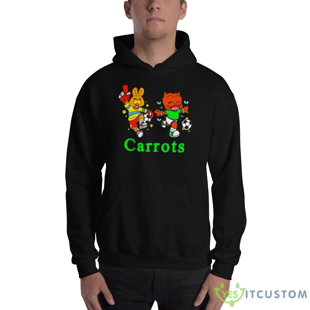 Carrots Mascot Black T Shirt 2 Carrots Mascot Black T Shirt - 18500 Unisex Heavy Blend Hooded Sweatshirt