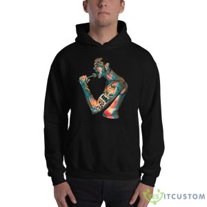 Cartoon Art Singing Henry Rollins shirt 6 Cartoon Art Singing Henry Rollins shirt - 18500 Unisex Heavy Blend Hooded Sweatshirt