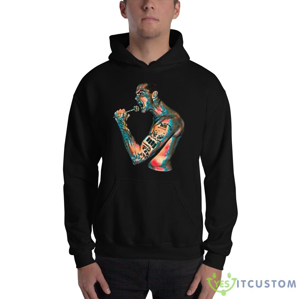 Cartoon Art Singing Henry Rollins shirt 2 Cartoon Art Singing Henry Rollins shirt - 18500 Unisex Heavy Blend Hooded Sweatshirt