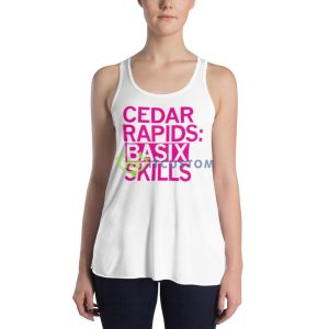 Cedar rapids basix skills White T Shirt Mockup 9 Cedar rapids basix skills White T Shirt Mockup - 8800 Women's Flowy Racerback Tank