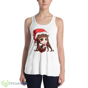 Chibi Girl Anime On The Gift Box shirt - 8800 Women's Flowy Racerback Tank