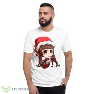 Chibi Girl Anime On The Gift Box shirt - 980 Lightweight Fashion Short Sleeve T-Shirt