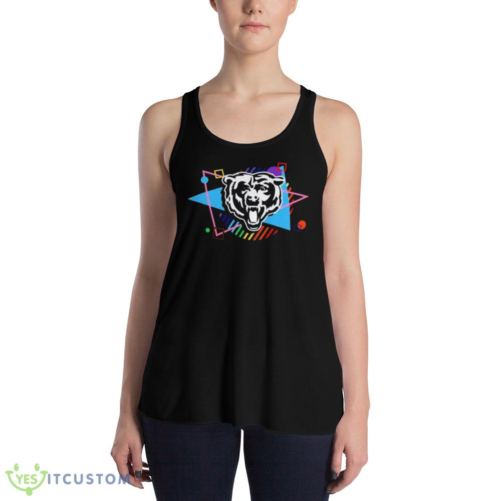 Chicago Bears LGBTQ Pride Design Shirt 3 Chicago Bears LGBTQ Pride Design Shirt - 8800 Women's Flowy Racerback Tank