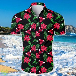 Chicago Bulls Hawaiian Shirt For Men And Women Small Flowers Product Photo 1