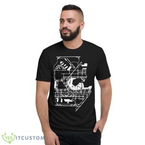 Chicago Ohare International Airport Diagram Bw Shirt - Short Sleeve T-Shirt