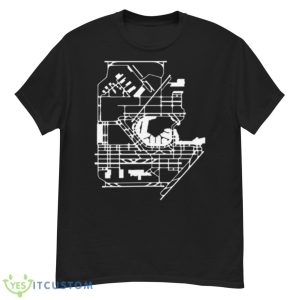 Chicago Ohare International Airport Diagram Bw Shirt - G500 Men’s Classic T-Shirt