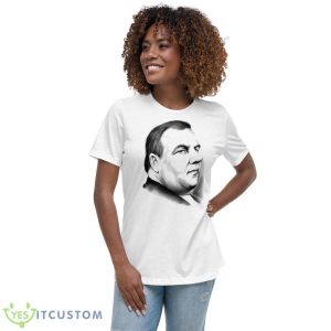 Chris Christie Pencil Portrait shirt - Women's Relaxed Short Sleeve Jersey Tee