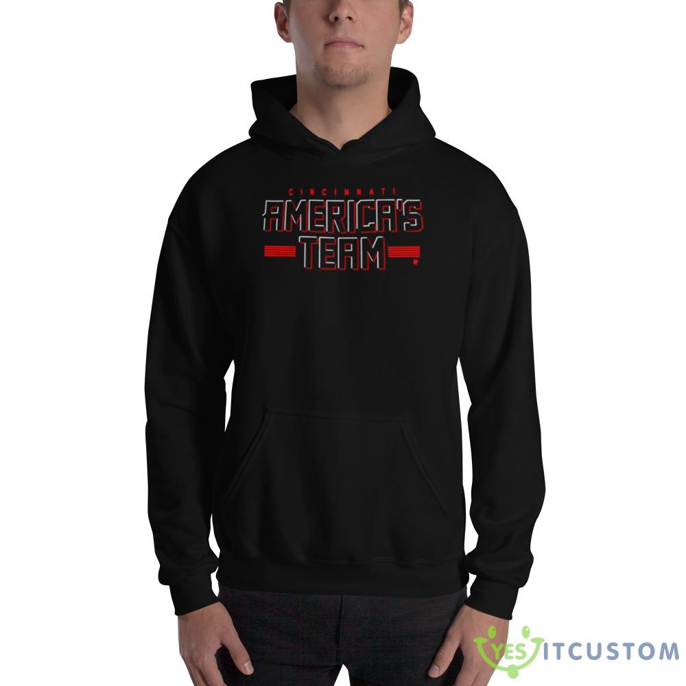 Cincinnati America’s Team Baseball 2023 Shirt 11 Cincinnati America’s Team Baseball 2023 Shirt - 18500 Unisex Heavy Blend Hooded Sweatshirt
