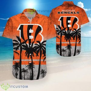 Cincinnati Bengals Coconut Pattern Hawaiian Shirt Product Photo 1