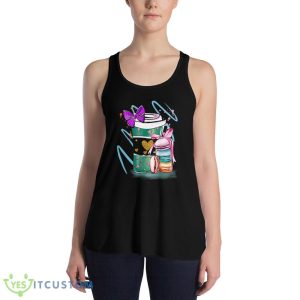 Coffee is my first love Shirt 7 Coffee is my first love Shirt - 8800 Women's Flowy Racerback Tank