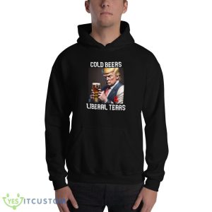 Cold Beer Liberal Tears Shirt - 18500 Unisex Heavy Blend Hooded Sweatshirt