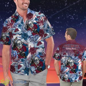 Colorado Avalanche Personalized Name Tropical Floral Men Women Hawaiian Shirt And Shorts For NHL Hockey Fans Product Photo 1