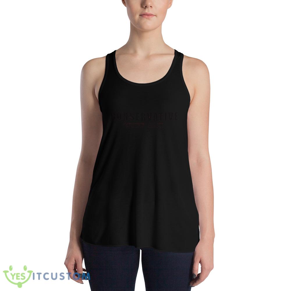 Conservative nuff said black Shirt 3 Conservative nuff said black Shirt - 8800 Women's Flowy Racerback Tank
