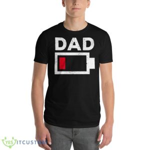 Dad Low Battery Funny Tired Dad Fathers Day shirt - 980 Lightweight Fashion Short Sleeve T-Shirt