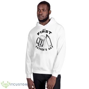 Dad’s First Father’s Day Beer And Bottle shirt - 18500 Unisex Heavy Blend Hooded Sweatshirt