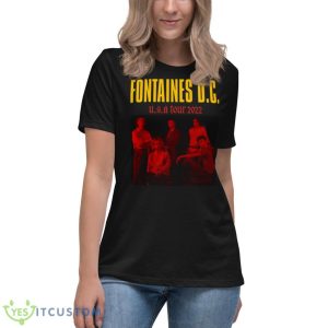 Dc Fontaines Dc Show Dc Tour 2022 Shirt - Women's Relaxed Short Sleeve Jersey Tee
