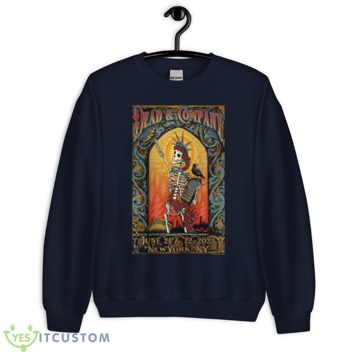 Dead & Company Event New York Tour 2023 Poster Shirt 2 Dead & Company Event New York Tour 2023 Poster Shirt - Unisex Crewneck Sweatshirt-1