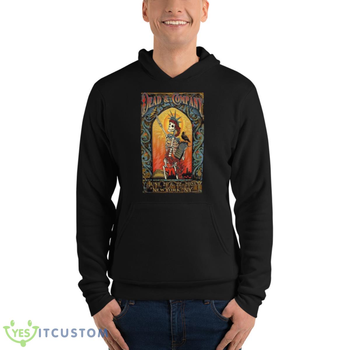 Dead & Company Event New York Tour 2023 Poster Shirt 4 Dead & Company Event New York Tour 2023 Poster Shirt - Unisex Fleece Pullover Hoodie