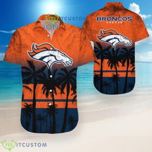 Denver Broncos Coconut Pattern Hawaiian Shirt Product Photo 1