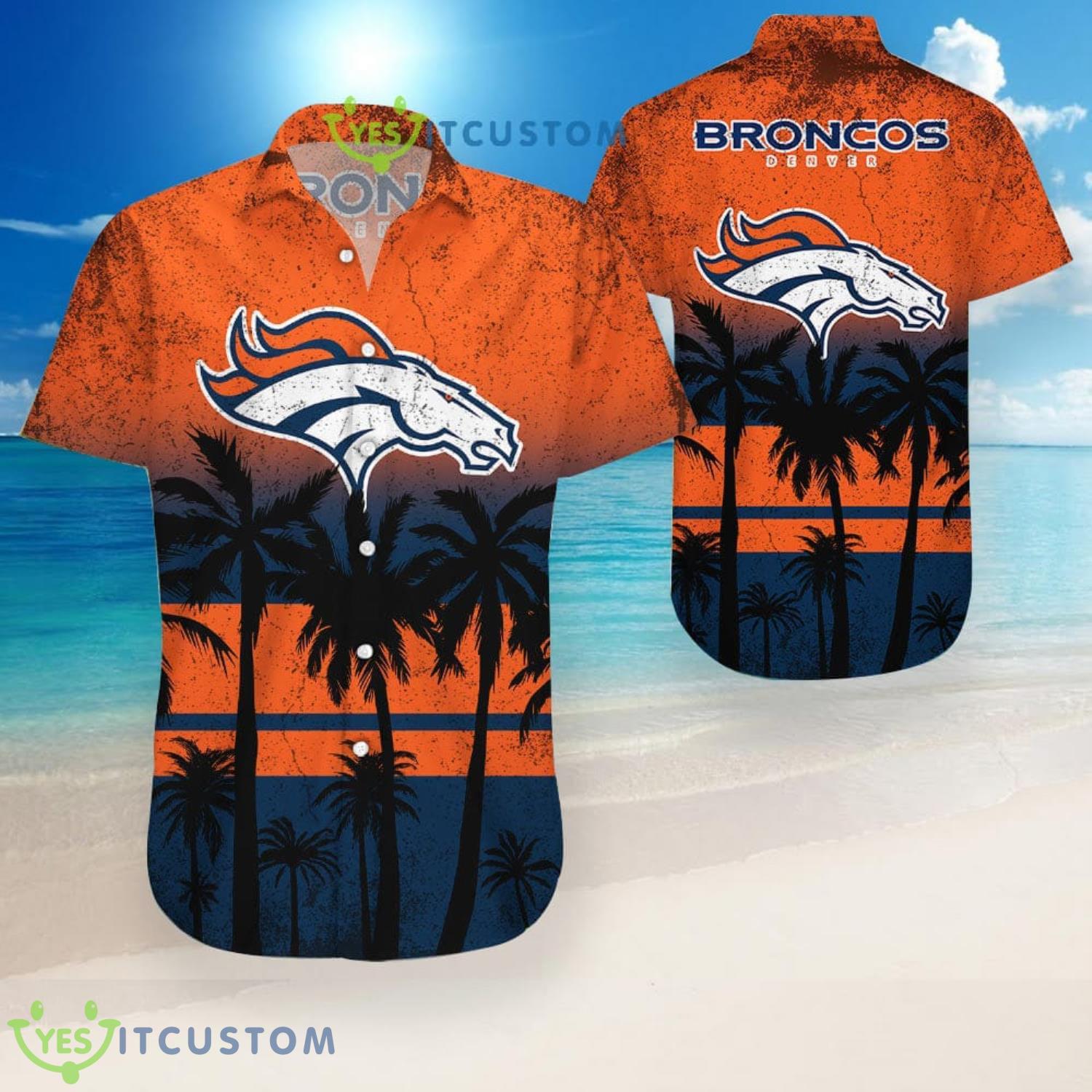 Denver Broncos Coconut Pattern Hawaiian Shirt 4 Denver Broncos Coconut Pattern Hawaiian Shirt Product Photo 1