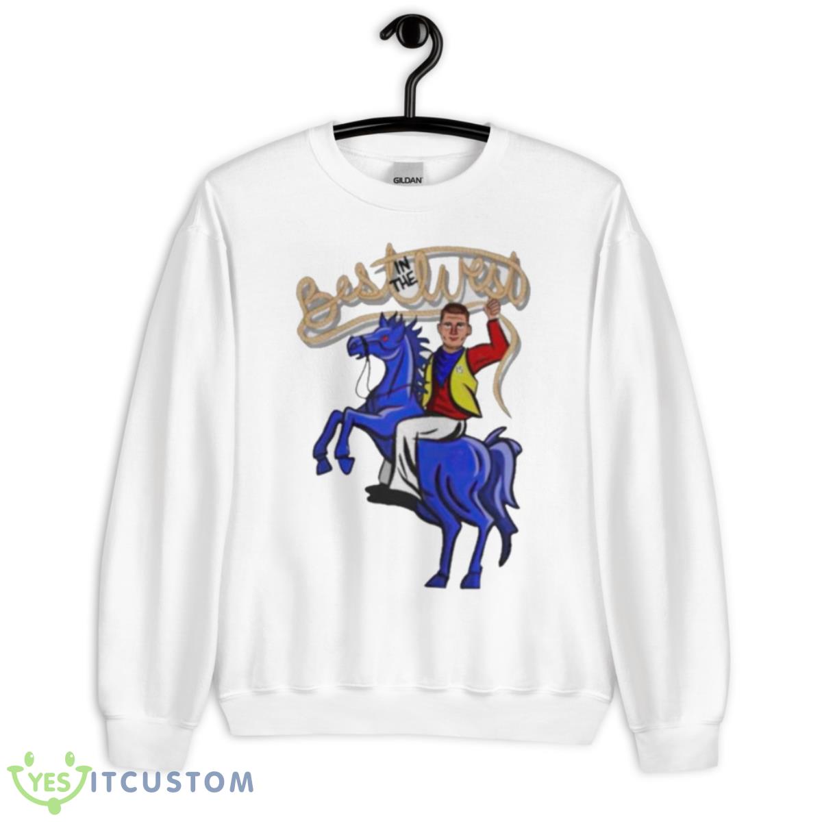 Denver Nikola Jokic In The Best West Shirt 2 Denver Nikola Jokic In The Best West Shirt - Unisex Heavy Blend Crewneck Sweatshirt