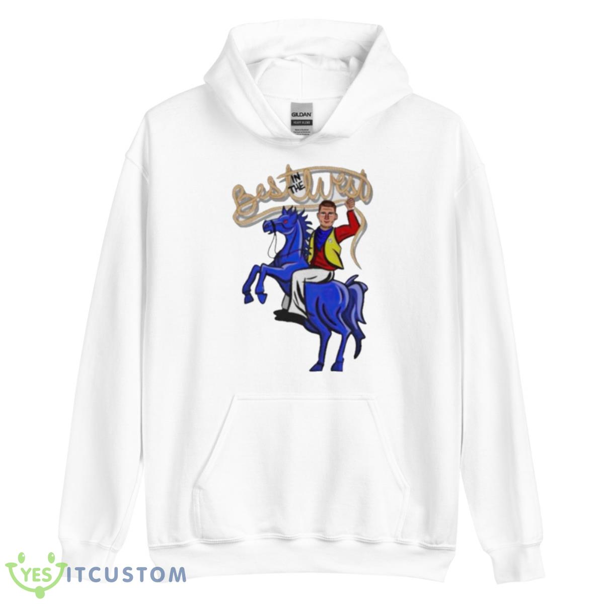 Denver Nikola Jokic In The Best West Shirt 3 Denver Nikola Jokic In The Best West Shirt - Unisex Heavy Blend Hooded Sweatshirt