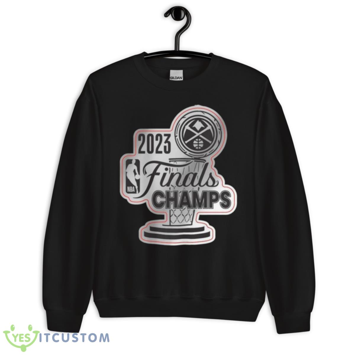 Denver Nuggets 2023 NBA Finals Champions Metallic Shirt 3 Denver Nuggets 2023 NBA Finals Champions Metallic Shirt - Unisex Crewneck Sweatshirt