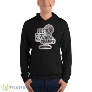Denver Nuggets 2023 NBA Finals Champions Metallic Shirt 9 Denver Nuggets 2023 NBA Finals Champions Metallic Shirt - Unisex Fleece Pullover Hoodie