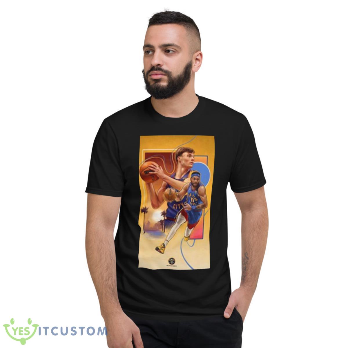 Denver Nuggets Christian Braun And Bruce Brown Jr Shirt 2 Denver Nuggets Christian Braun And Bruce Brown Jr Shirt - Short Sleeve T-Shirt