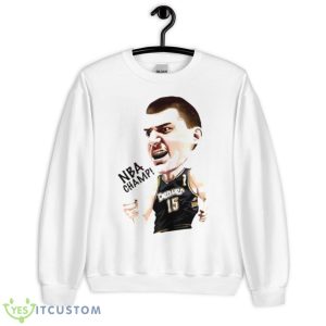 Denver Nuggets Nikola Jokic Nba Champs Finals Mvp Art Shirt - Unisex Heavy Blend Crewneck Sweatshirt