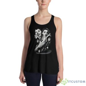 DGA Clowning Around Chola Lowrider T Shirt 7 DGA Clowning Around Chola Lowrider T Shirt - 8800 Women's Flowy Racerback Tank