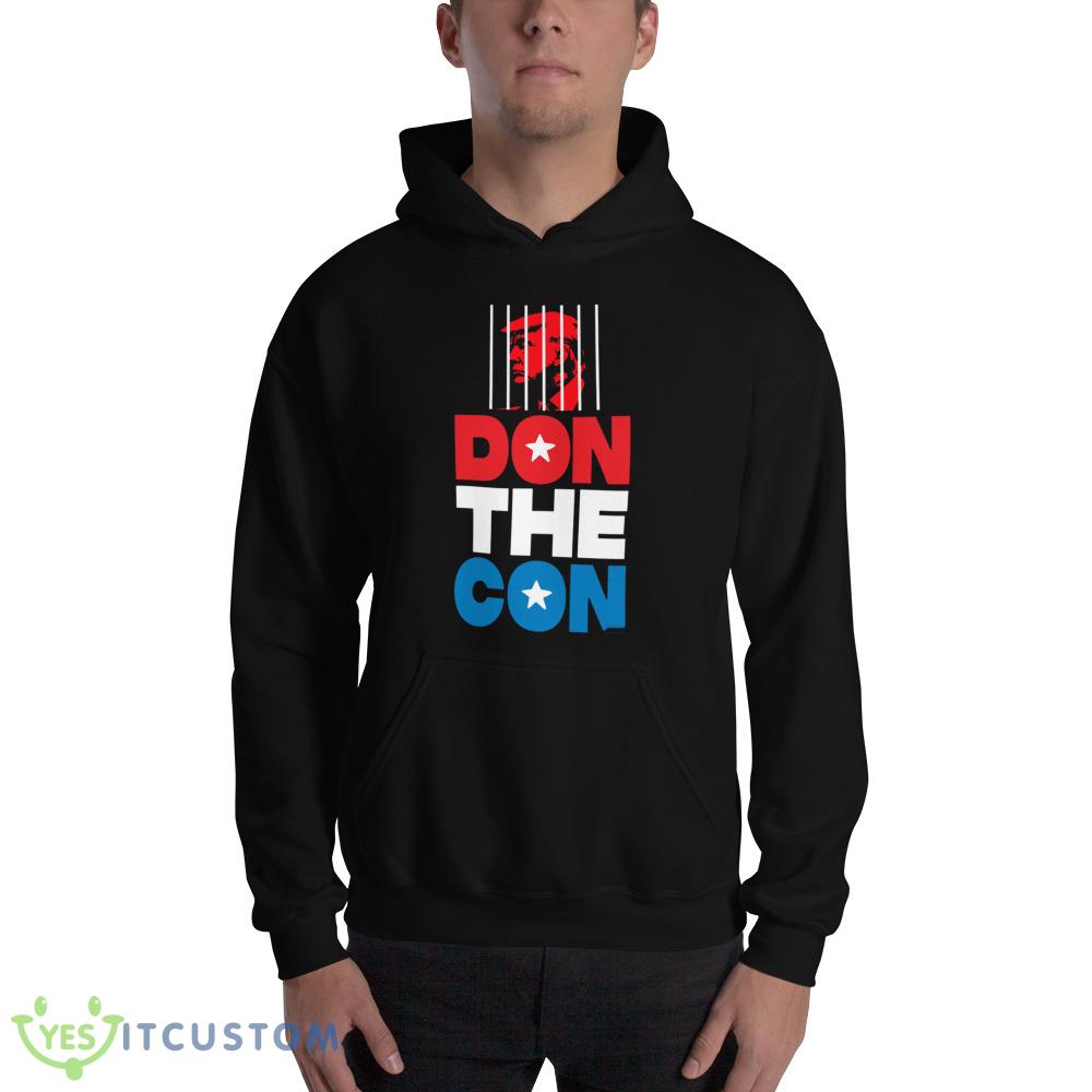Don The Con Design Black Shirt 11 Don The Con Design Black Shirt - 18500 Unisex Heavy Blend Hooded Sweatshirt