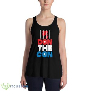 Don The Con Design Black Shirt 7 Don The Con Design Black Shirt - 8800 Women's Flowy Racerback Tank