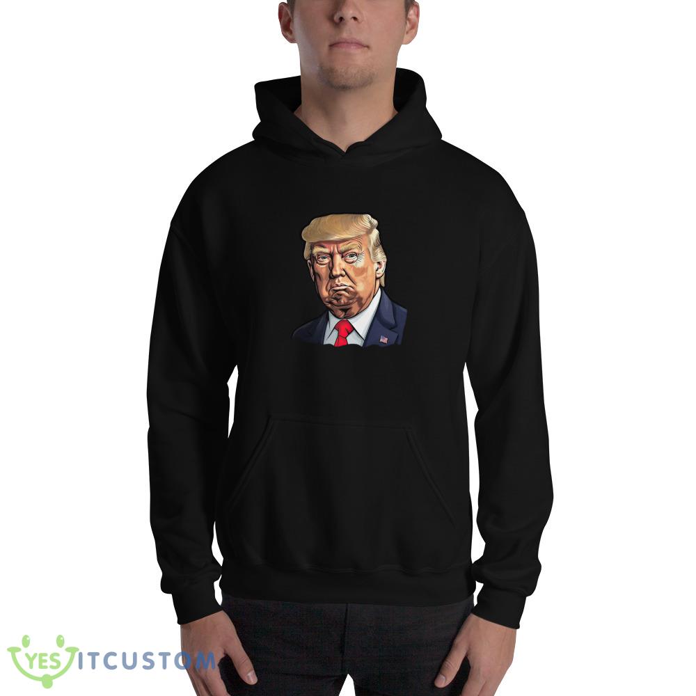 Donald Trump Design Black Shirt 11 Donald Trump Design Black Shirt - 18500 Unisex Heavy Blend Hooded Sweatshirt