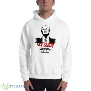 Donald Trump started selling Not Guilty mugshot Essential T Shirt 6 Donald Trump started selling Not Guilty mugshot Essential T Shirt - 18500 Unisex Heavy Blend Hooded Sweatshirt