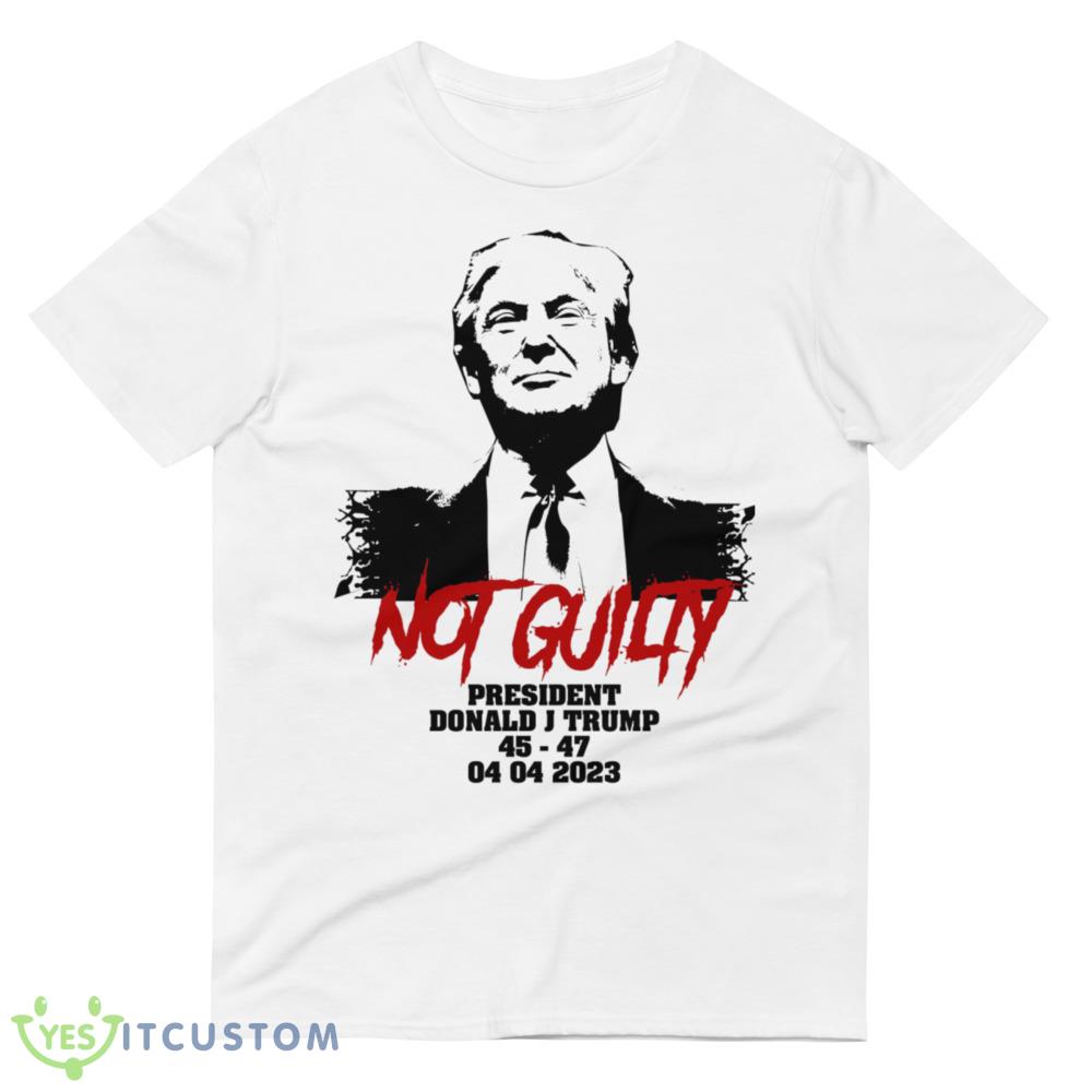 Donald Trump started selling Not Guilty mugshot Essential T Shirt 11 Donald Trump started selling Not Guilty mugshot Essential T Shirt - 980 Lightweight Fashion Short Sleeve T-Shirt