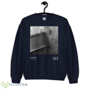 Dum Surfer Minimalist Visualization King Krule Shirt - Unisex Crewneck Sweatshirt-1